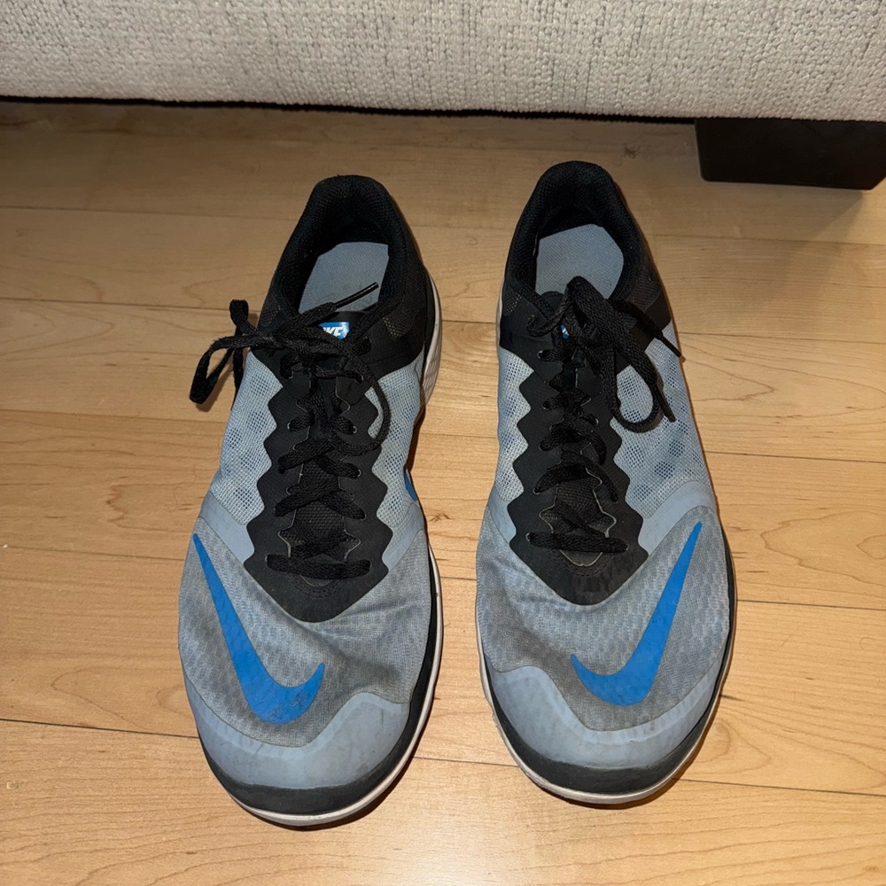 Nike FS Lite Run 3 Men’s Size 12 | Black/Blue | Lightweight Running Shoes